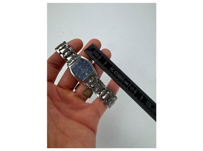 Orologio al Quarzo Vintage Givenchy Argento Blu Marino - vista 8