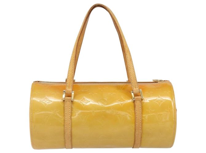 LOUIS VUITTON Borsa a Mano Monogram Vernis Bedford Beige M91006 LV Auth 169225 - vista 2