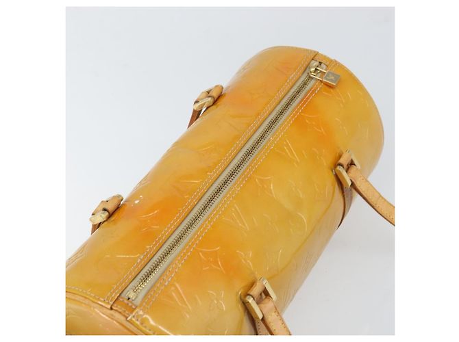 LOUIS VUITTON Borsa a Mano Monogram Vernis Bedford Beige M91006 LV Auth 169225 - vista 6