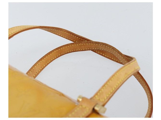 LOUIS VUITTON Borsa a Mano Monogram Vernis Bedford Beige M91006 LV Auth 169225 - vista 8