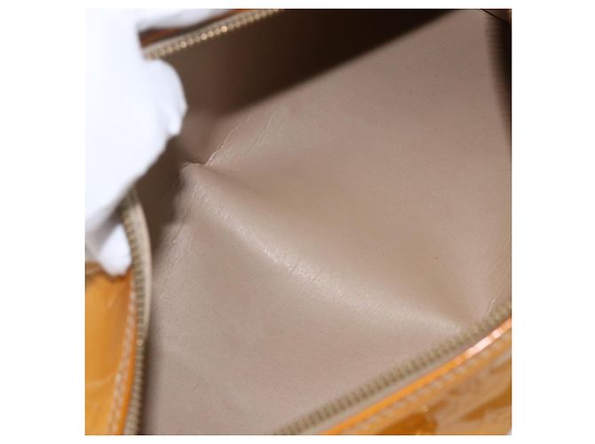 LOUIS VUITTON Borsa a Mano Monogram Vernis Bedford Beige M91006 LV Auth 169341 - vista 11