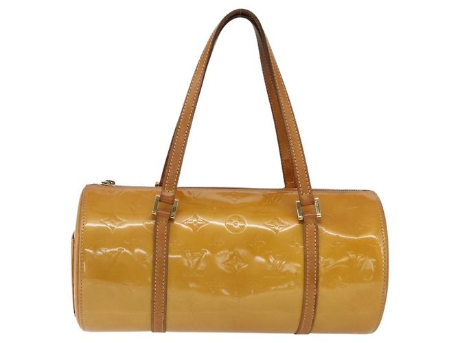 LOUIS VUITTON Borsa a Mano Monogram Vernis Bedford Beige M91006 LV Auth 169341 - vista 13