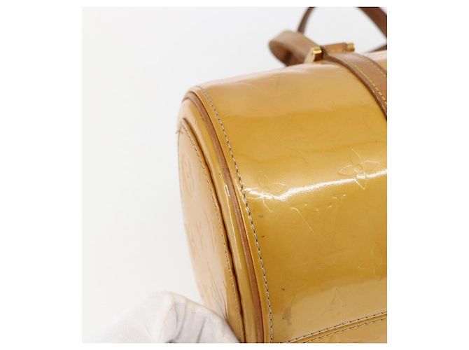 LOUIS VUITTON Borsa a Mano Monogram Vernis Bedford Beige M91006 LV Auth 169341 - vista 14