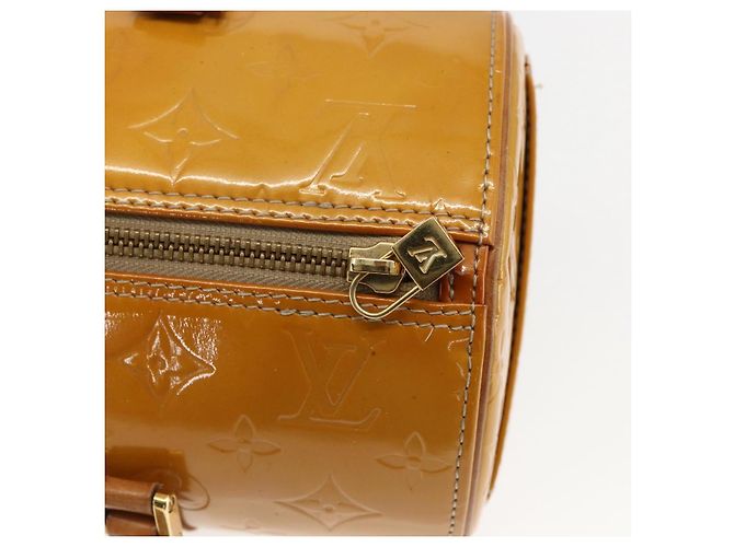 LOUIS VUITTON Borsa a Mano Monogram Vernis Bedford Beige M91006 LV Auth 169341 - vista 17
