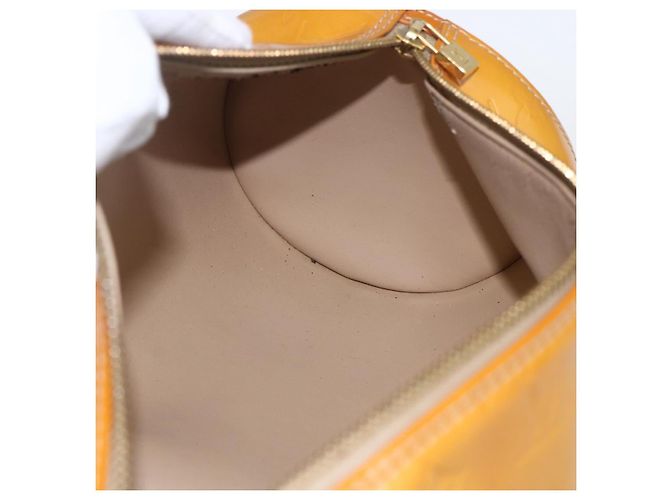 LOUIS VUITTON Borsa a Mano Monogram Vernis Bedford Beige M91006 LV Auth 169341 - vista 18