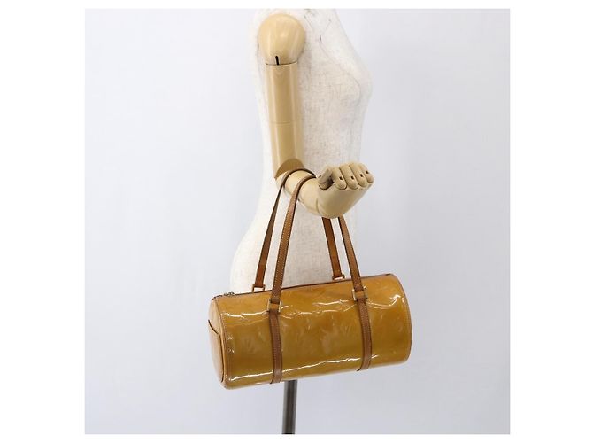 LOUIS VUITTON Borsa a Mano Monogram Vernis Bedford Beige M91006 LV Auth 169341 - vista 20