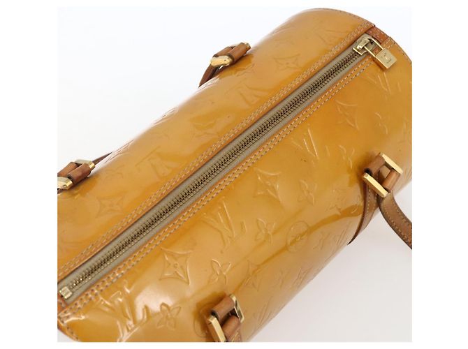 LOUIS VUITTON Borsa a Mano Monogram Vernis Bedford Beige M91006 LV Auth 169341 - vista 6