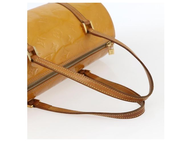 LOUIS VUITTON Borsa a Mano Monogram Vernis Bedford Beige M91006 LV Auth 169341 - vista 7