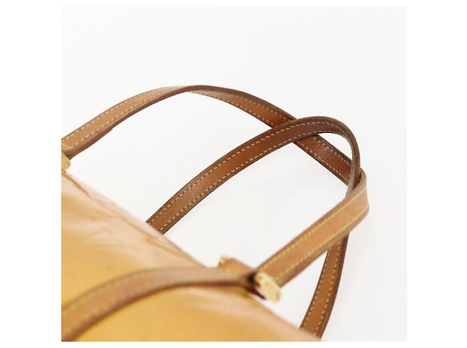 LOUIS VUITTON Borsa a Mano Monogram Vernis Bedford Beige M91006 LV Auth 169341 - vista 8