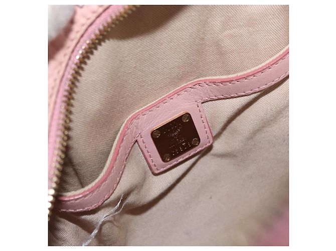 MCM Vicetos Logogramm Rucksack aus PVC-Leder Rosa Gold Auth 164828 Pink Golden - Ansicht 21