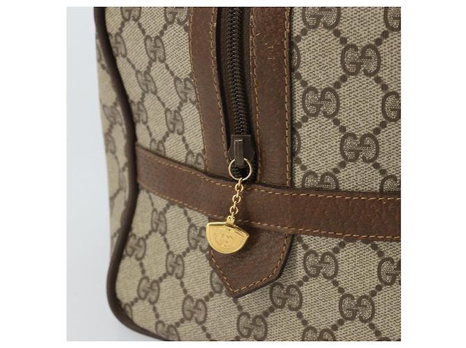 Borsa Boston in PVC beige GG Supreme Web Sherry Line di GUCCI 002 069 0696 Auth 162976 - vista 18