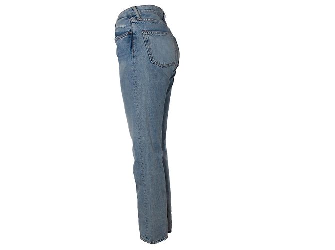 Acne Studios, Gerade geschnittene gewaschene Jeans Schwarz - Ansicht 2