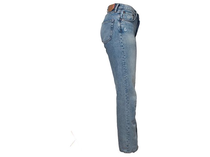 Acne Studios, Gerade geschnittene gewaschene Jeans Schwarz - Ansicht 4