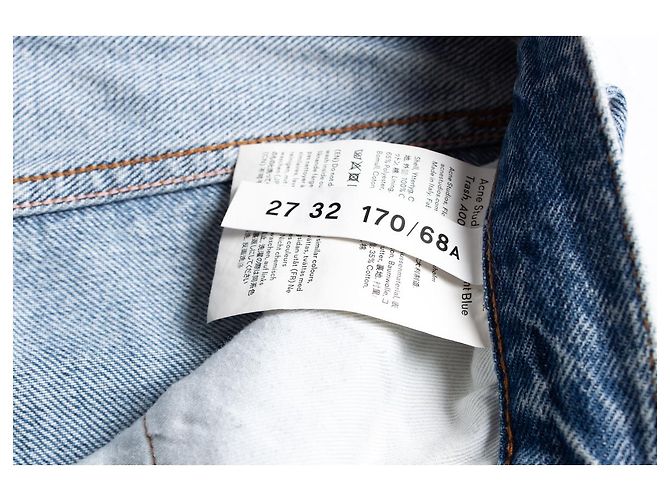 Acne Studios, Gerade geschnittene gewaschene Jeans Schwarz - Ansicht 5