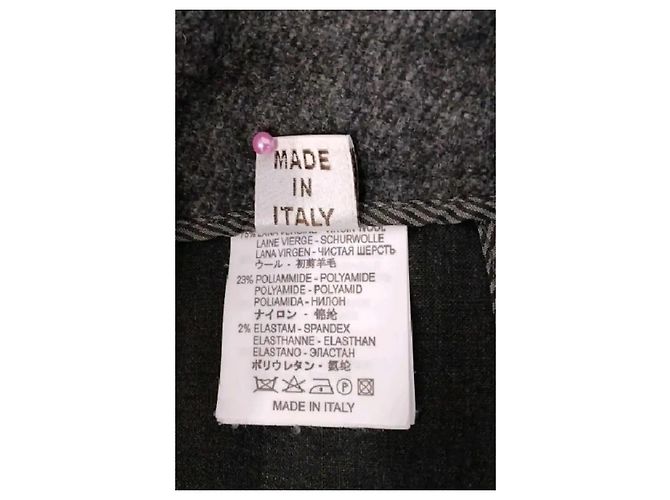 Brunello Cucinelli Pantalones slim grises - vista 6