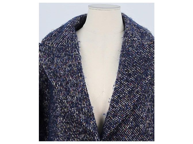 Zadig & Voltaire Manteau en laine bleu - vue 2