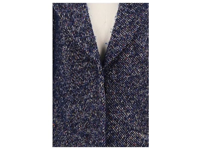 Zadig & Voltaire Manteau en laine bleu - vue 3