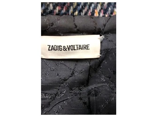 Zadig & Voltaire Manteau en laine bleu - vue 7