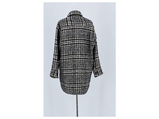 The Kooples Abrigo de lana negro - vista 6