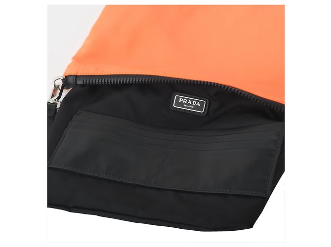 Clutch Tessuto Prada Arancione - vista 5
