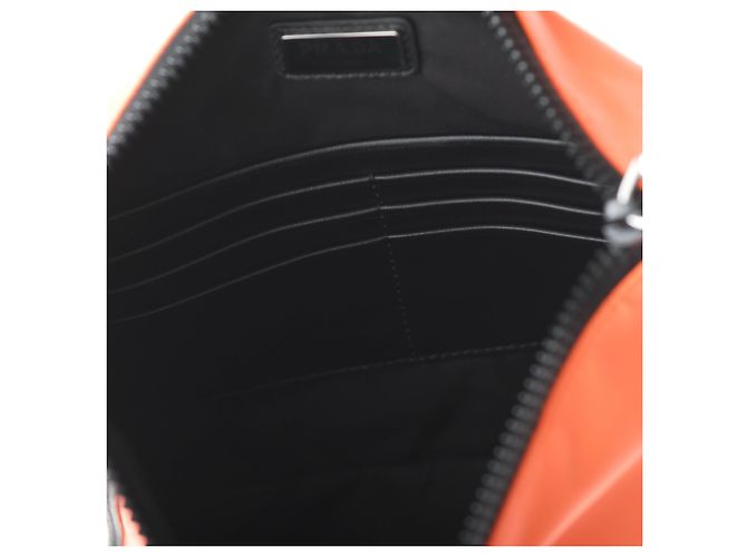 Clutch Tessuto Prada Arancione - vista 7