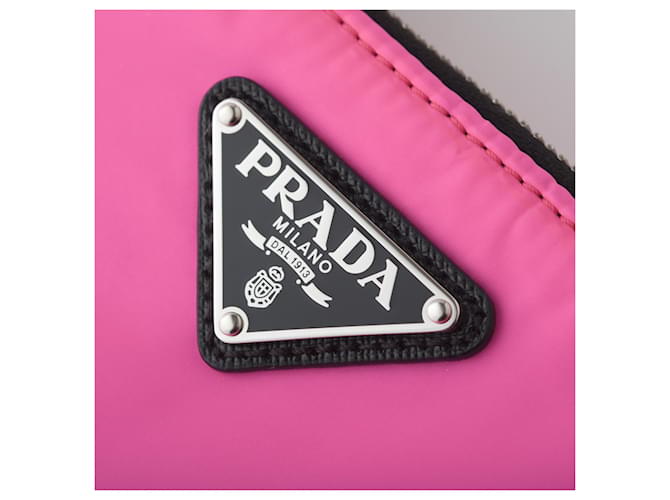 Clutch Tessuto Prada Rosa - vista 3