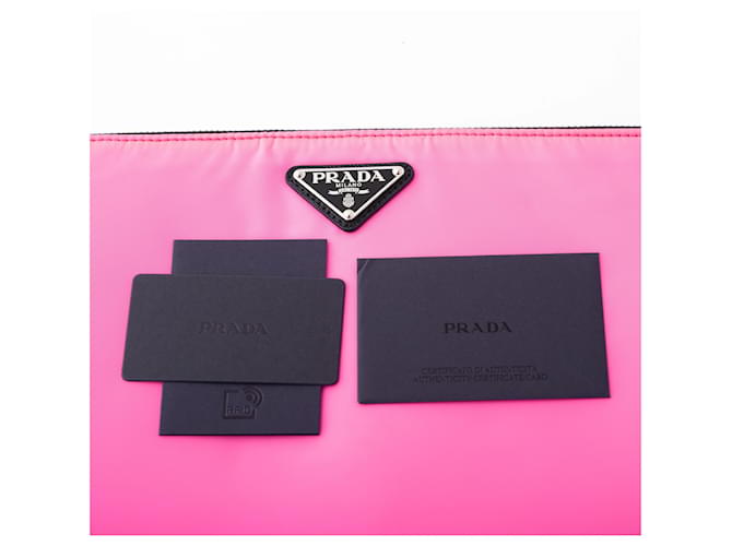Clutch Tessuto Prada Rosa - vista 7