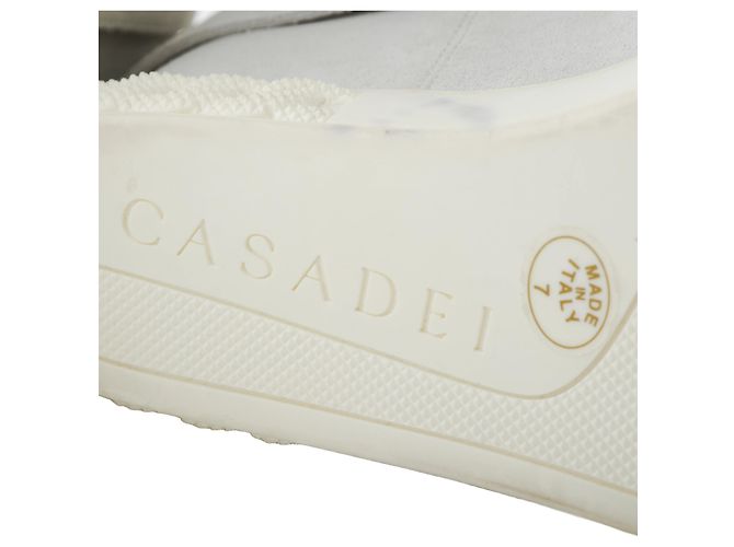 Autre Marque Botines de cuero Casadei Gris - vista 5