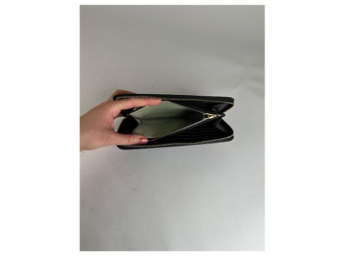 Vintage Marni Leather Wallet Rose Black - view 5