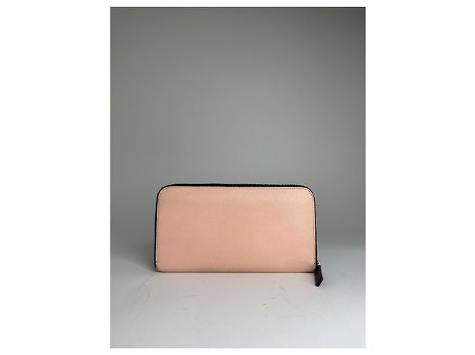 Vintage Marni Leather Wallet Rose Black - view 9