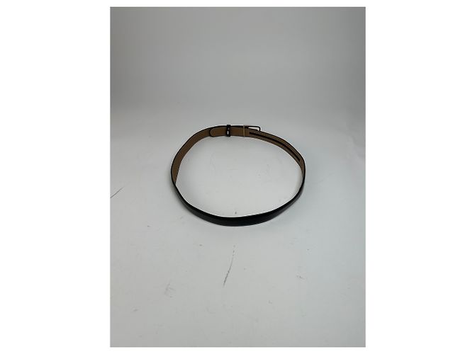 Vintage Givenchy Schlangenprägung Leder Gürtel Schwarz - Ansicht 9