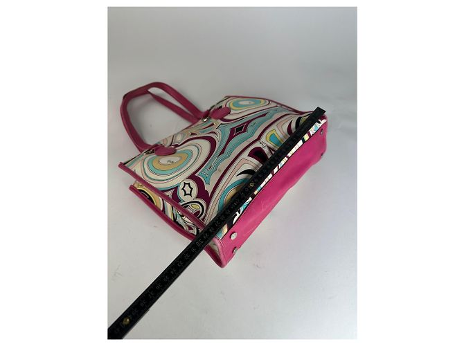 Borsa in pelle vintage Emilio Pucci multicolore - vista 11