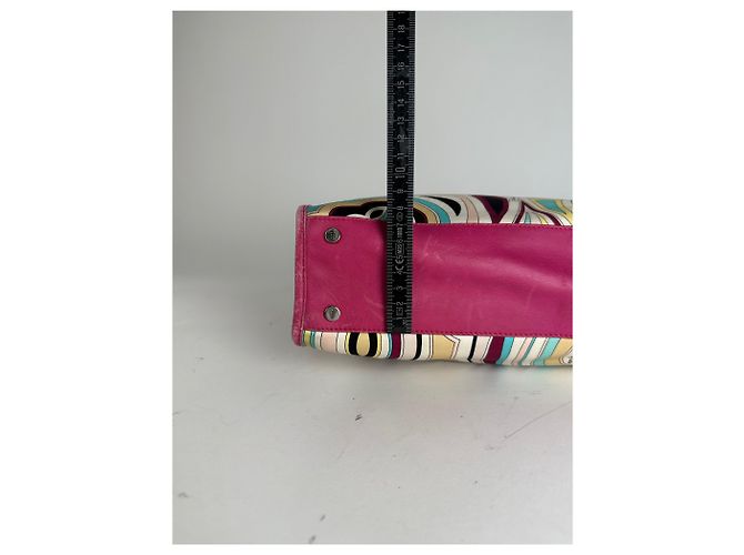 Borsa in pelle vintage Emilio Pucci multicolore - vista 13