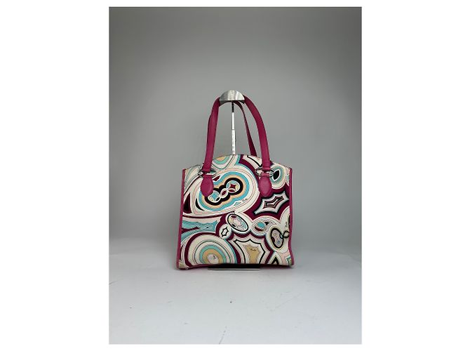 Borsa in pelle vintage Emilio Pucci multicolore - vista 2