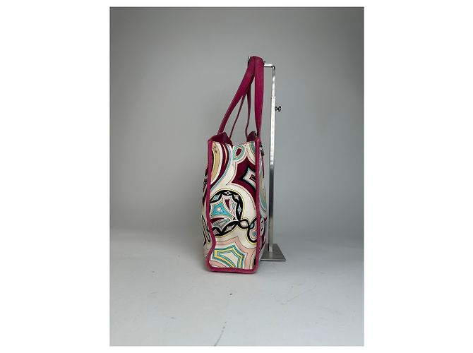 Borsa in pelle vintage Emilio Pucci multicolore - vista 5