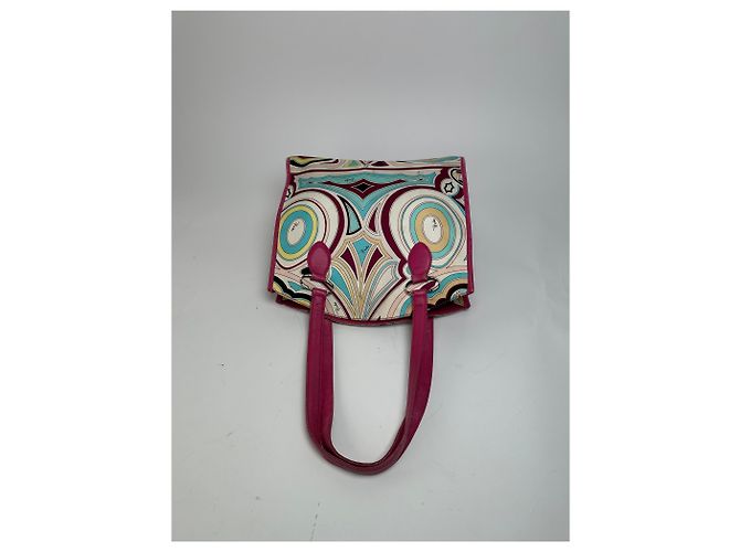 Borsa in pelle vintage Emilio Pucci multicolore - vista 6