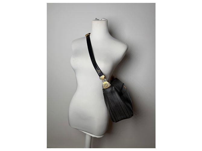 Borsa in pelle 2Way vintage Givenchy nera e grigia Nero - vista 4