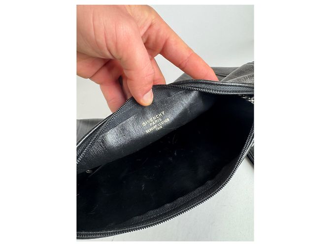 Borsa in pelle 2Way vintage Givenchy nera e grigia Nero - vista 6