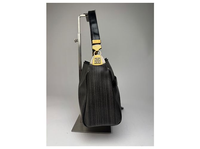 Borsa in pelle 2Way vintage Givenchy nera e grigia Nero - vista 9