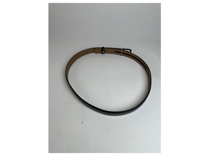 Vintage Lanvin Schlangenprägung Leder Gürtel Schwarz Mehrfarben - Ansicht 3