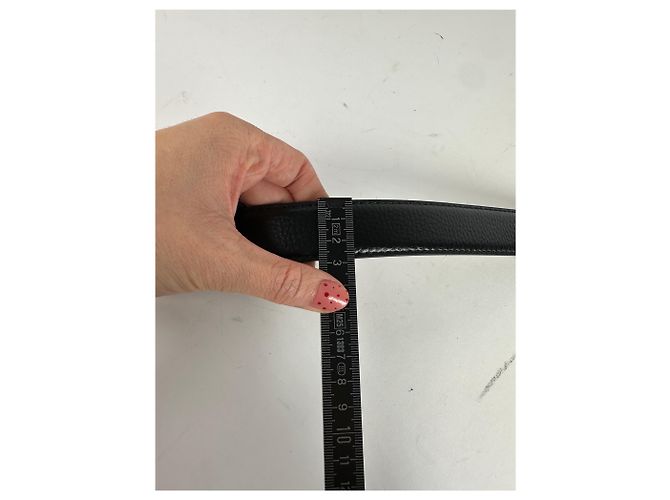 Vintage Lanvin Schlangenprägung Leder Gürtel Schwarz Mehrfarben - Ansicht 9