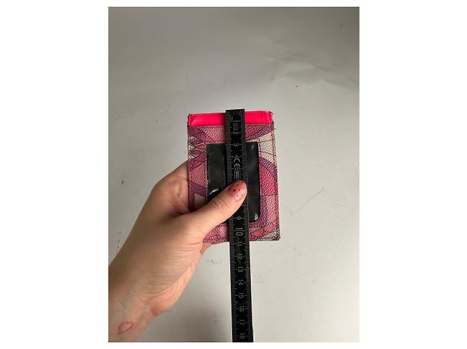 Vintage Emilio Pucci Lederkartenhalter Mehrfarbig Mehrfarben - Ansicht 7