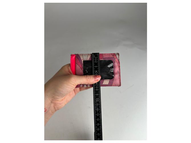 Vintage Emilio Pucci Lederkartenhalter Mehrfarbig Mehrfarben - Ansicht 8