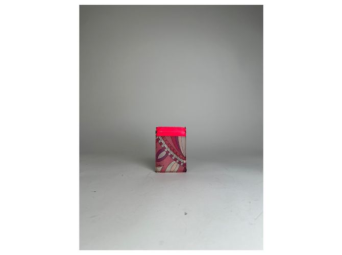 Vintage Emilio Pucci Lederkartenhalter Mehrfarbig Mehrfarben - Ansicht 9