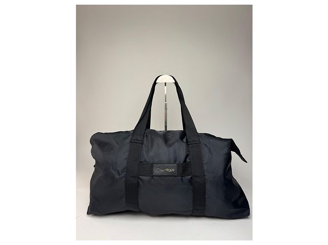 Vintage Courreges Polyester Reisetasche Schwarz - Ansicht 14