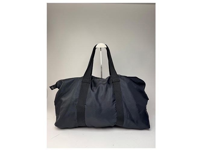 Vintage Courreges Polyester Reisetasche Schwarz - Ansicht 2