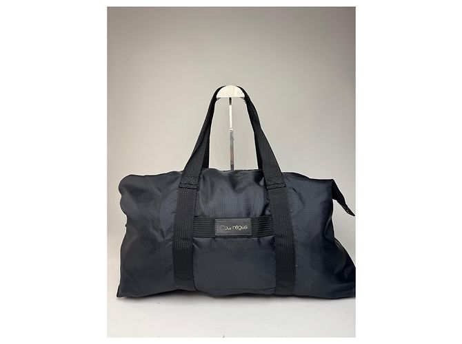 Vintage Courreges Polyester Reisetasche Schwarz - Ansicht 5