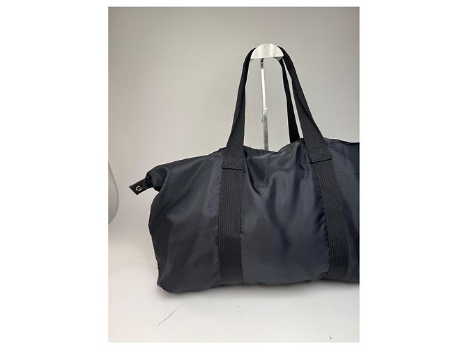 Vintage Courreges Polyester Reisetasche Schwarz - Ansicht 9