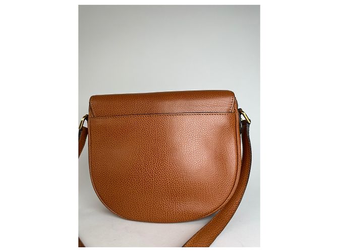 Vintage Courreges Leather Shoulder Bag Brown - view 11