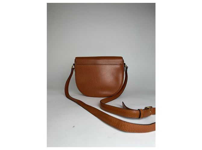 Vintage Courreges Leather Shoulder Bag Brown - view 3